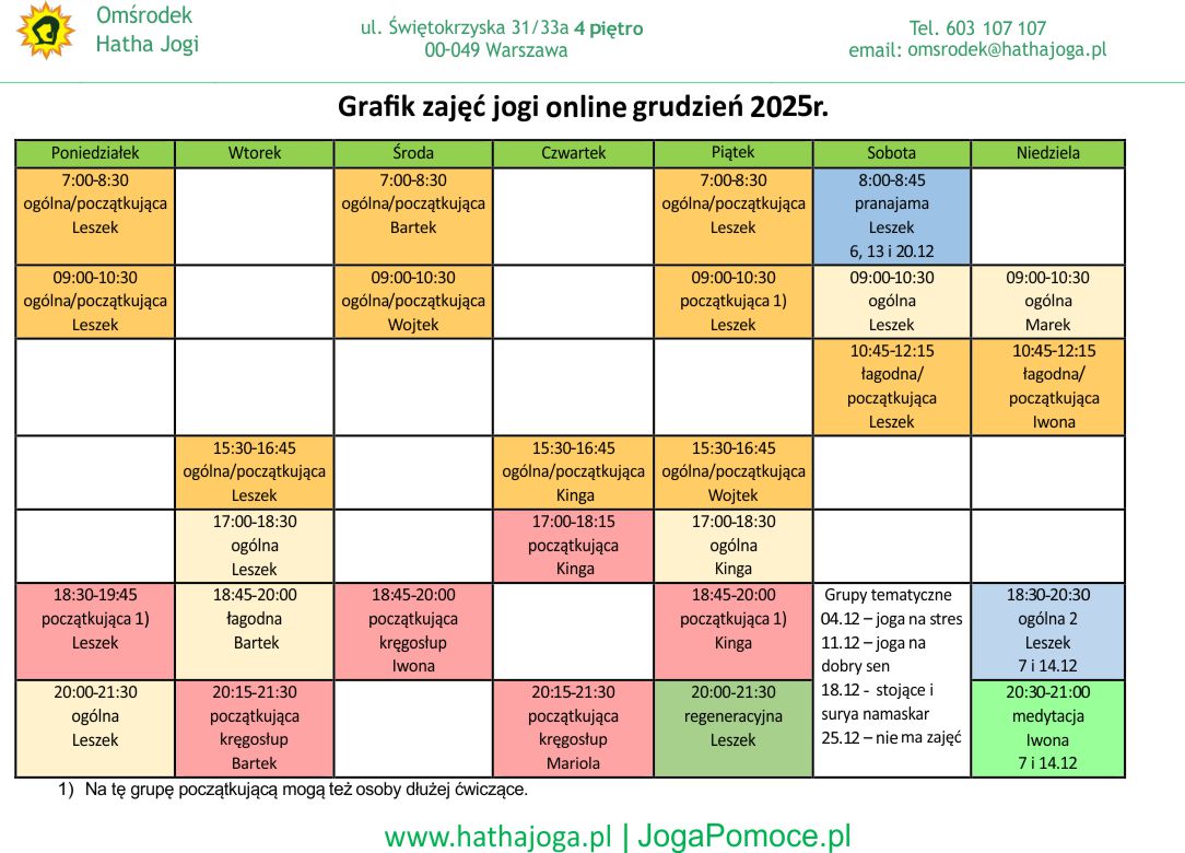 grafik jogi online wrzesień 2025