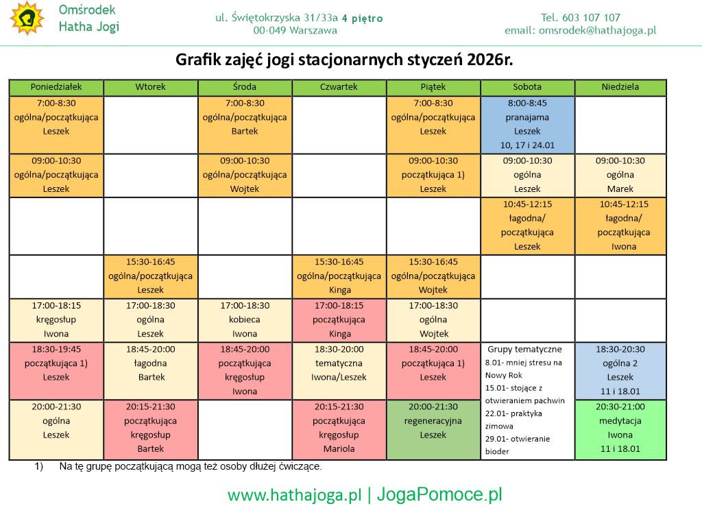 grafik jogi stacjonarne styczeń 2026